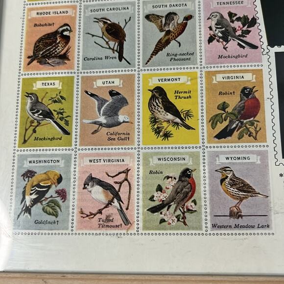 Vintage 1950? Saturday Evening Post Ethyl Gasoline Bird Stamp Advertisement - Picture 7 of 14